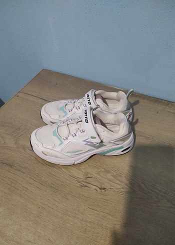 Beyaz Kız Çocuk Spor Ayakkabı Velcro - Görsel 2