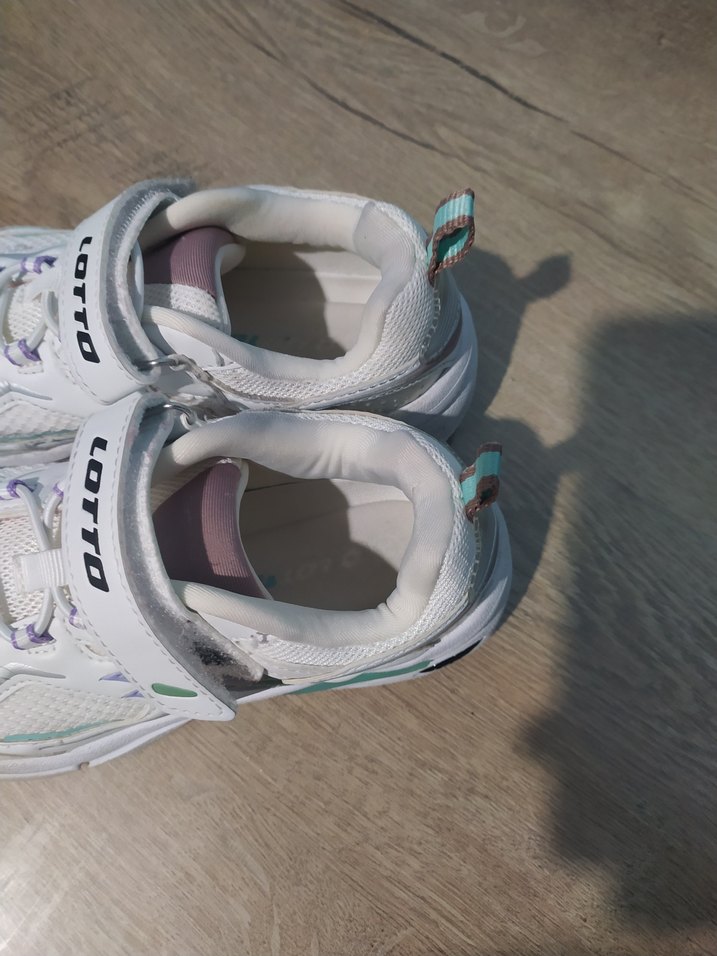 Beyaz Kız Çocuk Spor Ayakkabı Velcro - Görsel 4