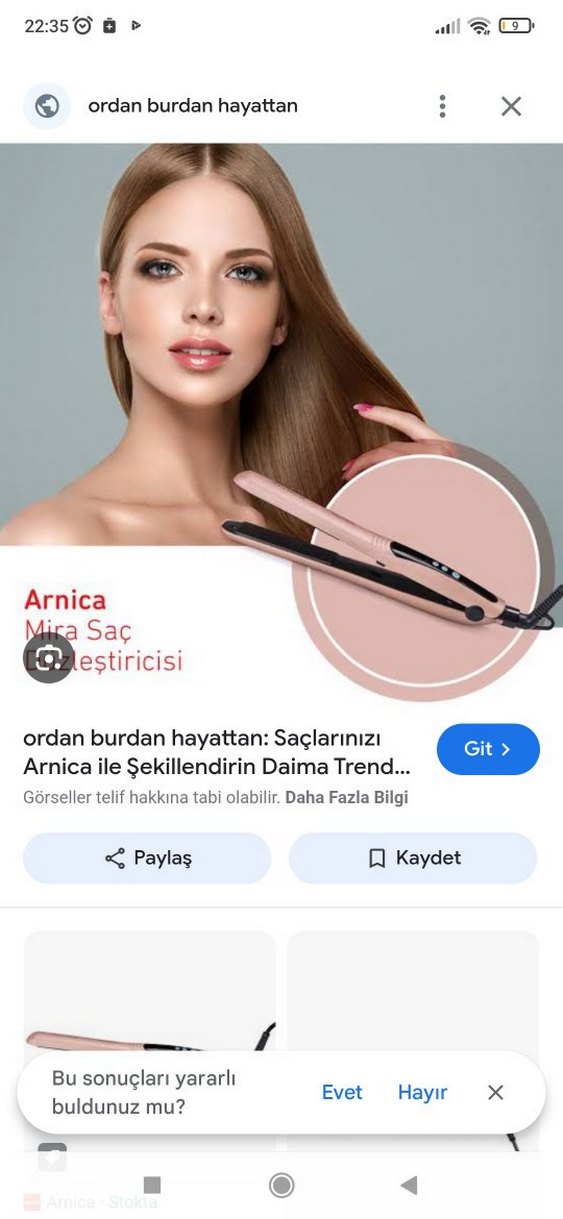 Pembe Arnica Mira Saç Düzleştirici - Görsel 2