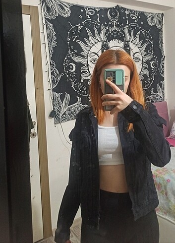Siyah kot ceket