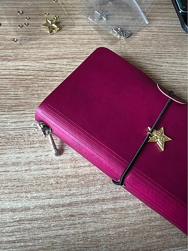 Beden Kişileştirilebilir Charmlı Not Defteri Handmade