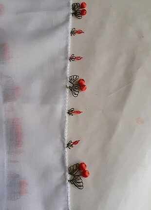 Beden beyaz Renk Kiraz iğne oyası