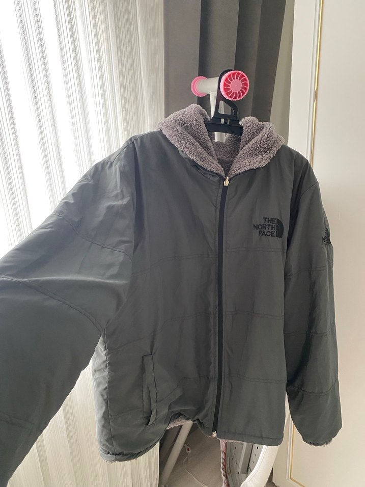 Gri Fermuarlı the north Face Mont - Görsel 3