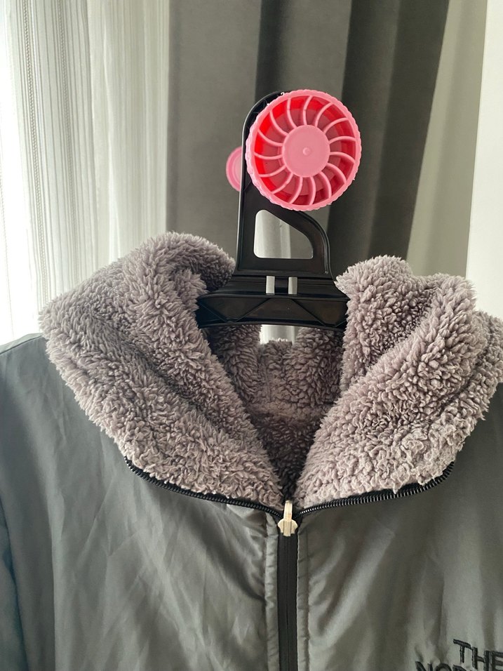 Gri Fermuarlı the north Face Mont - Görsel 5