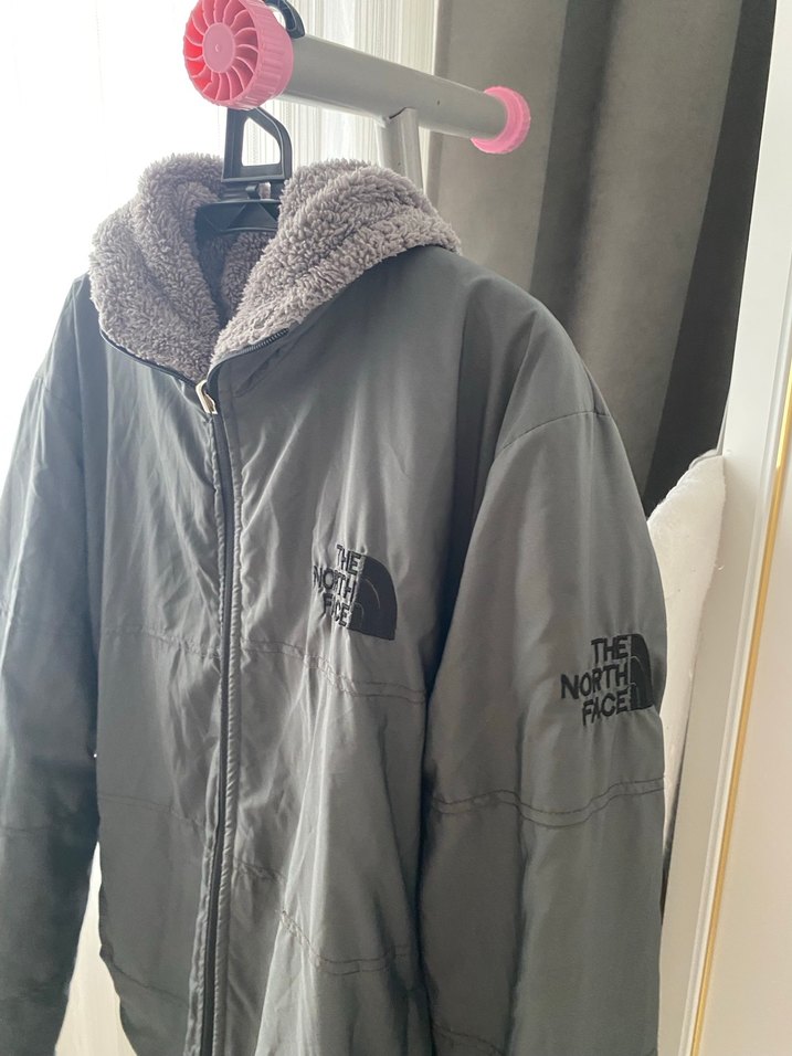 Gri Fermuarlı the north Face Mont - Görsel 4