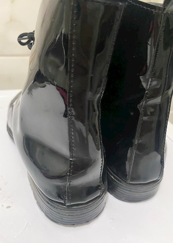 38 Beden siyah Renk Siyah Parlak Rugan Bağcıklı Stiletto Topuklu Bot