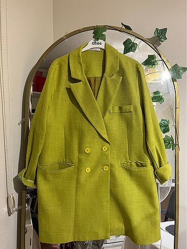 Yeşil blazer ceket
