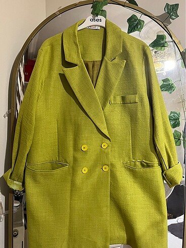 Zara Yeşil blazer ceket
