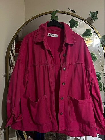 Pembe kot ceket