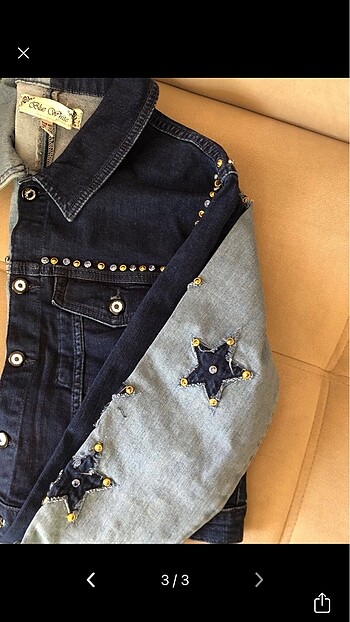 l Beden Crop kot ceket