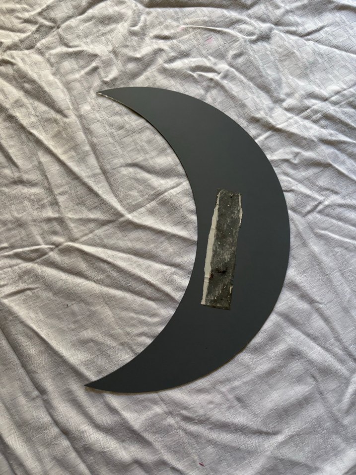 Ay şeklinde parlak beyaz ayna - Görsel 2