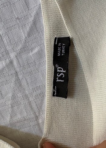 Beyaz Keten Straplez Kadın crop - Görsel 3