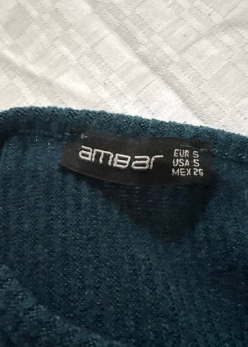 Uzun Kollu Su yeşili Kadın Triko Kazak - Görsel 2