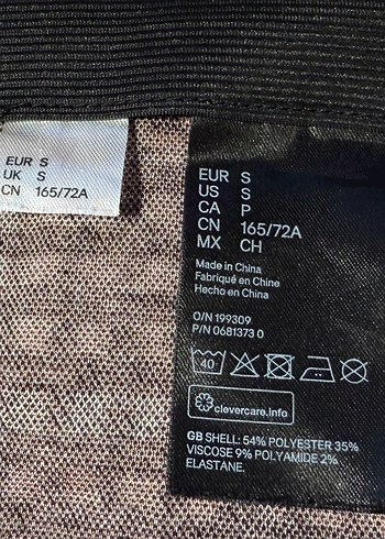 H&M Kısa Ekoseli Etek - Görsel 2