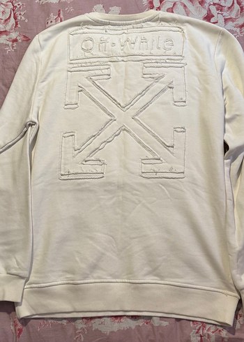 Off White Marka Beyaz Pamuklu Erkek Sweatshirt - Görsel 2