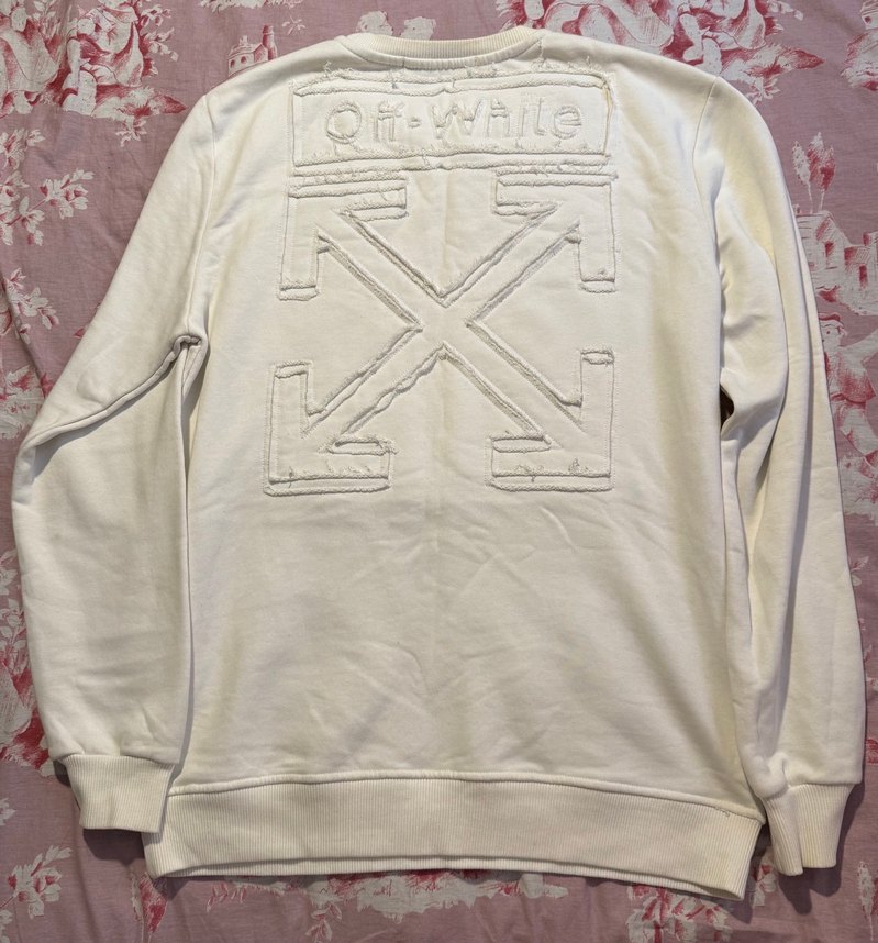 Off White Marka Beyaz Pamuklu Erkek Sweatshirt - Görsel 2