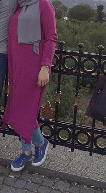 Fuşya pembe tunik