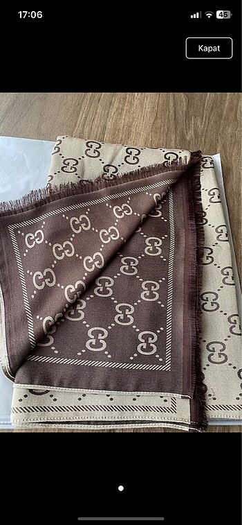 Gucci kaşmir ipek şal