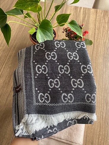Gucci pamuk yün ipek çift taraflı