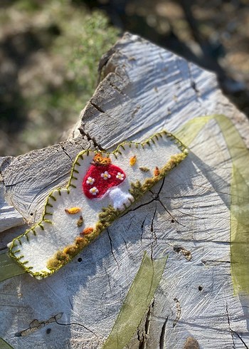 Mantar desenli Sonbahar Tacı Waldorf - Görsel 3