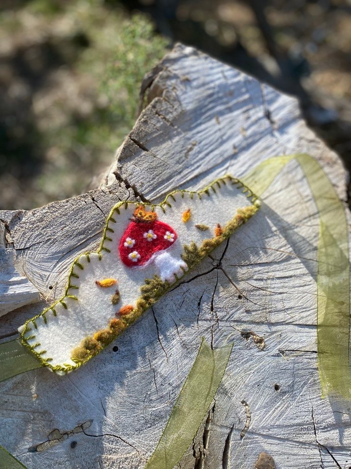 Mantar desenli Sonbahar Tacı Waldorf - Görsel 3