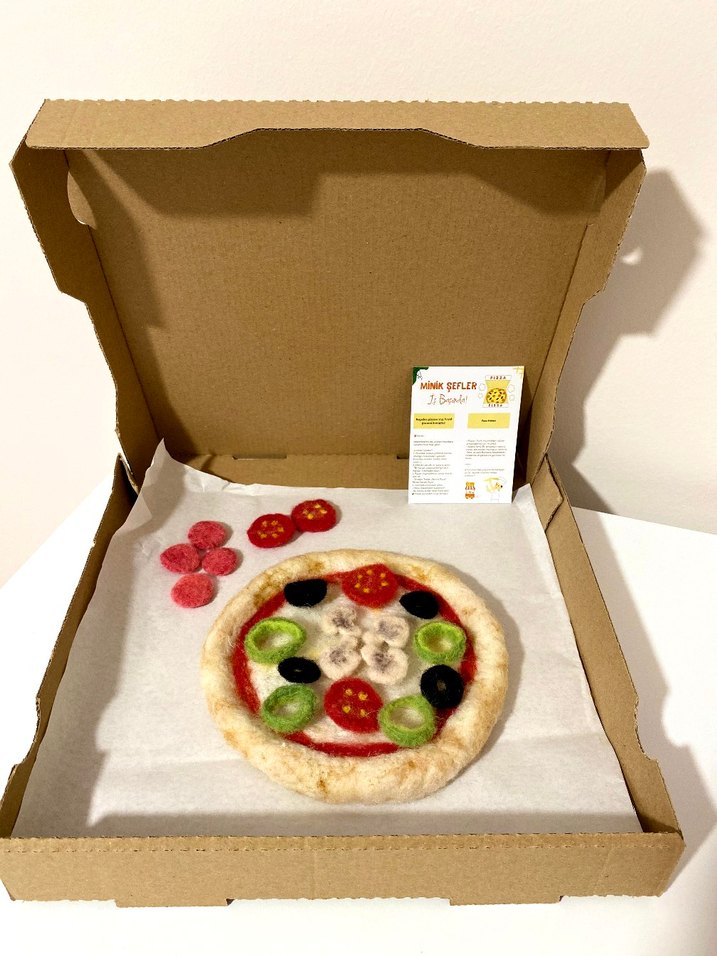 Keçe Pizza Oyuncak seti - Görsel 2