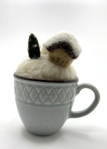 Kış Dekorasyon Kahve Fincanı - Görsel 4