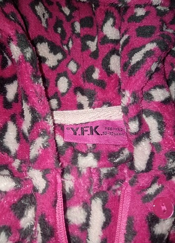 11-12 Yaş Beden pembe Renk Leopar desenli uyku tulumu