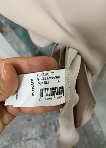 38 Beden ten rengi Renk Uzun Bej Kadın kap