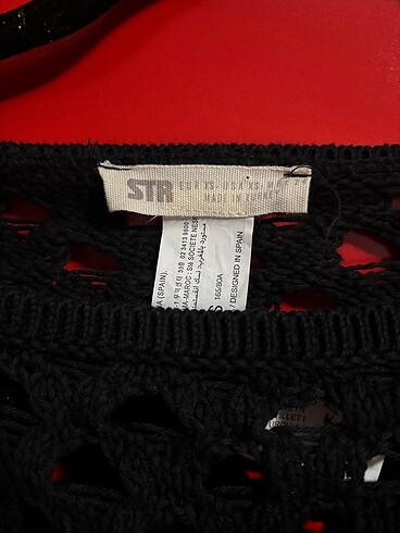xs Beden Delikli Crop Kazak