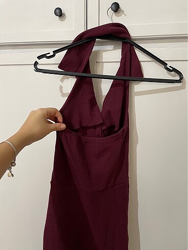 Trendyol & Milla Bordo elbise