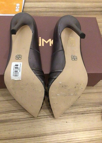 Derimod Derimod Kadın Deri Pilili Stiletto Topuklu Ayakkabı