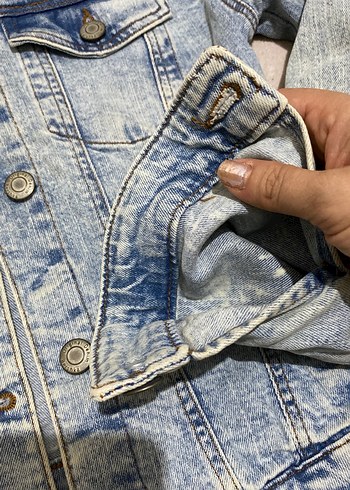 Kadın Gri Denim Ceket - Görsel 5