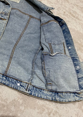 Kadın Gri Denim Ceket - Görsel 6