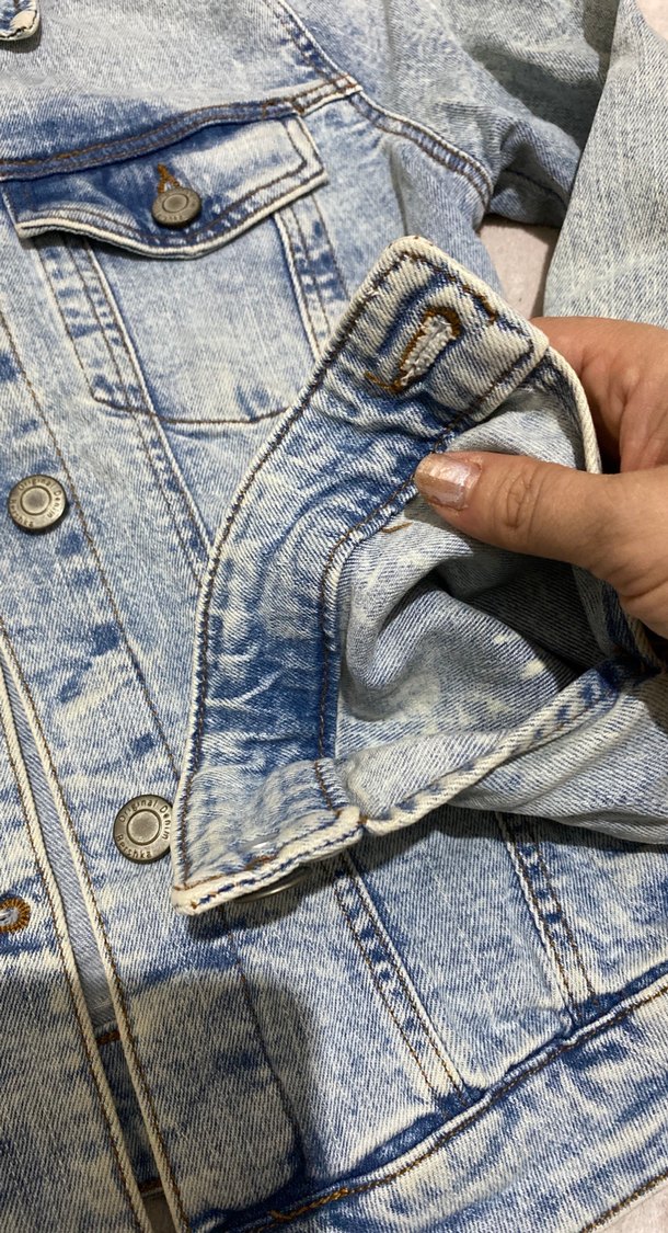 Kadın Gri Denim Ceket - Görsel 5