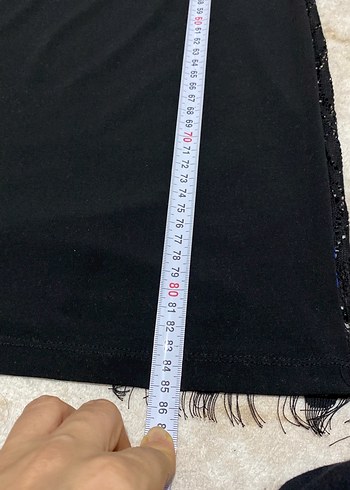 Dantel Detaylı Lacivert kısa Kadın Elbise - Görsel 7