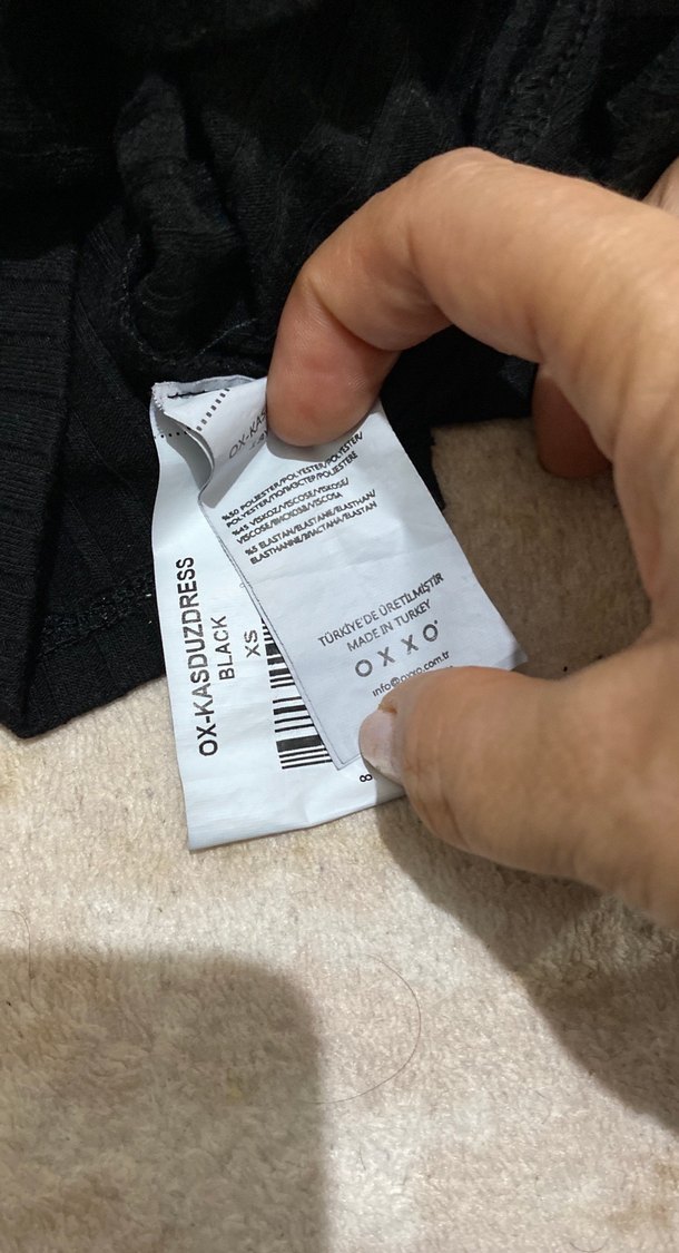 Uzun Siyah Triko Piliseli Elbise - Görsel 3