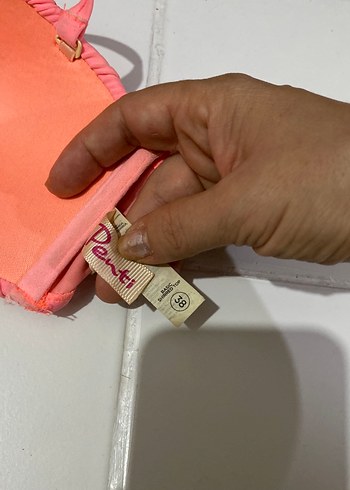 Pembe Strappy Kadın Bikini Üstü - Görsel 6