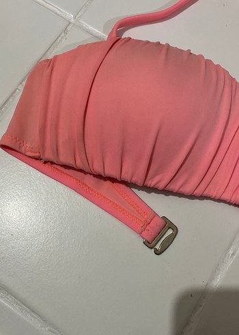 Pembe Strappy Kadın Bikini Üstü - Görsel 2