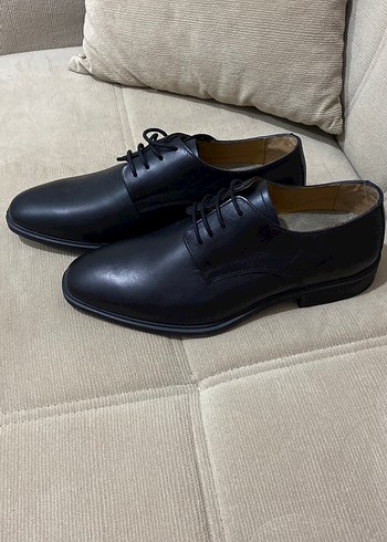 Erkek Siyah Deri Klasik Ofis Ayakkabısı - Görsel 2