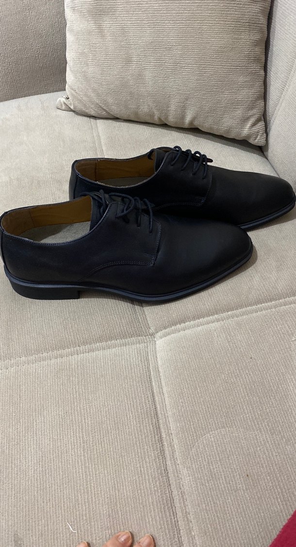 Erkek Siyah Deri Klasik Ofis Ayakkabısı - Görsel 3