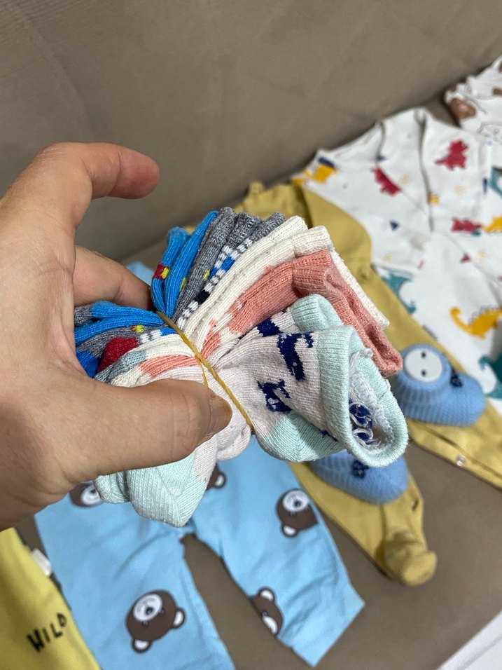 Bebek Erkek Çok Renkli Uzun Kollu Triko Tulumu - Görsel 2