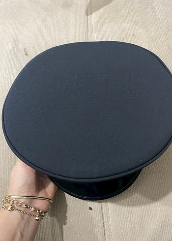 Siyah Parisli Biker Şapkası - Görsel 4