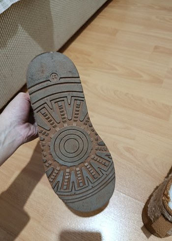 Bej Kürklü Kadın Dolgu Taban Bot - Görsel 7