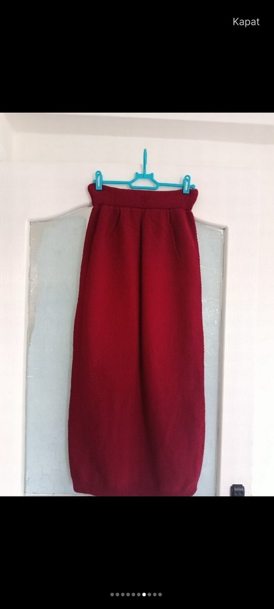 Bordo Kadın Uzun Kollu Kürklü Takım - Görsel 5