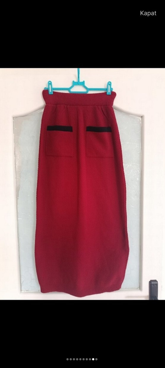 Bordo Kadın Uzun Kollu Kürklü Takım - Görsel 4