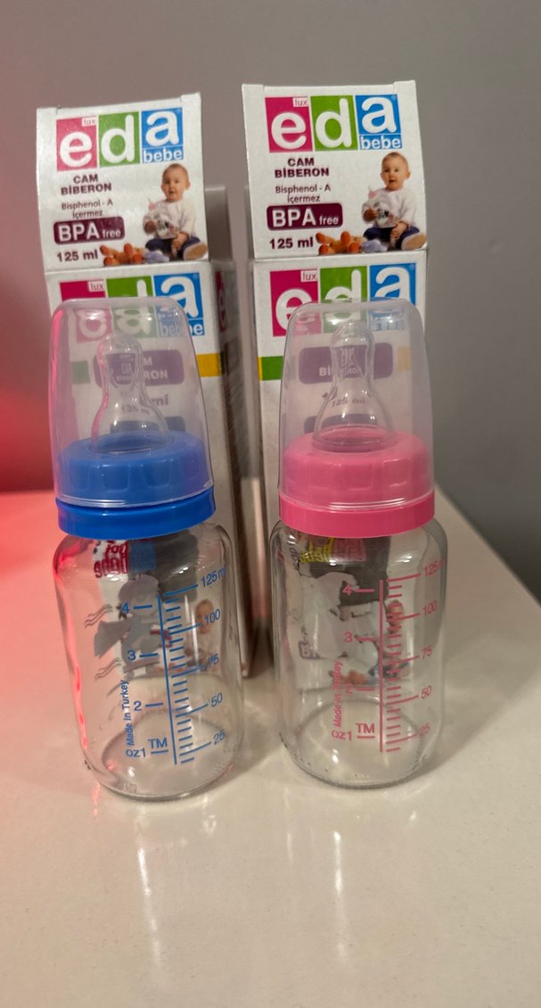 Renkli BPA İçermeyen Bebek Biberonu 125 ml - Görsel 2