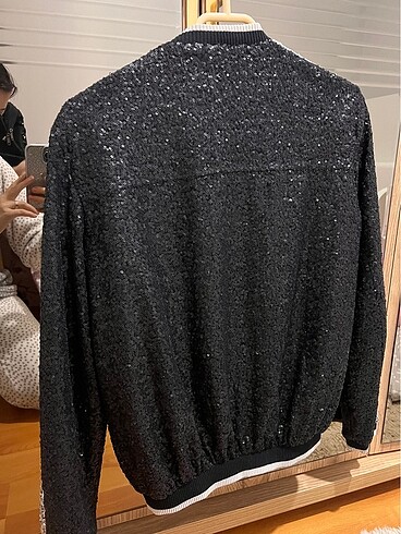 Mango Mango kadın pullu bomber ceket