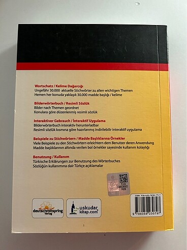 Beden almanca sozluk ve iki kitap