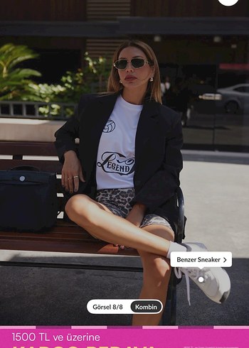 Siyah oversize blazer ceket